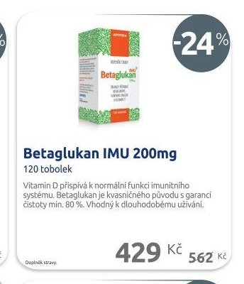 Betaglukan IMU 200mg