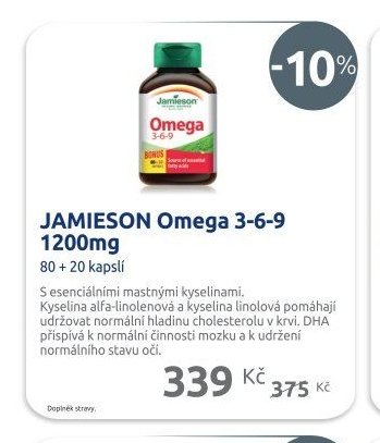 JAMIESON Omega 3-6-9 1200mg