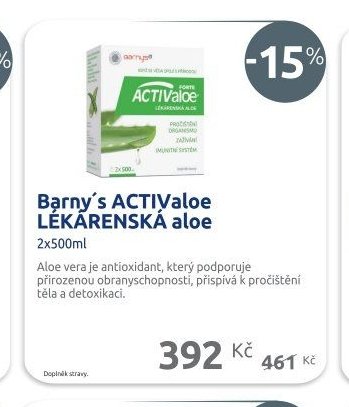 Barny's ACTIValoe LÉKÁRENSKÁ aloe