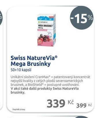 Swiss NatureVia Mega Brusinky