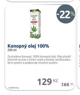 Konopný olej 100%
