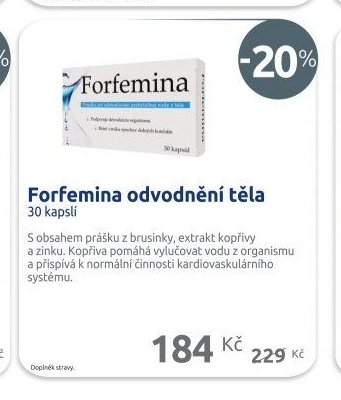 Forfemina odvodnění těla