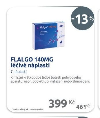 FLALGO 140MG léčivé náplasti