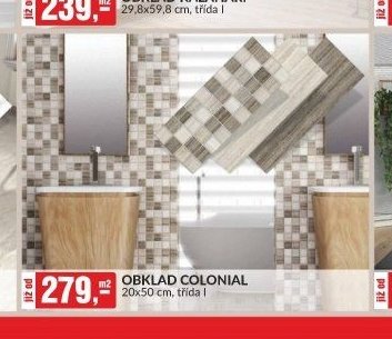OBKLAD COLONIAL 20x50 cm, třída I