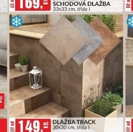 DLAŽBA TRACK 30x30 cm, třída I