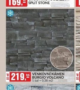 VENKOVNÍ KÁMEN BURGIO VOLCANO 1 bal = 0,38 m2
