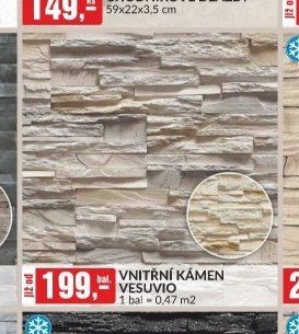 VNITŘNÍ KÁMEN VESUVIO 1 bal = 0,47 m2