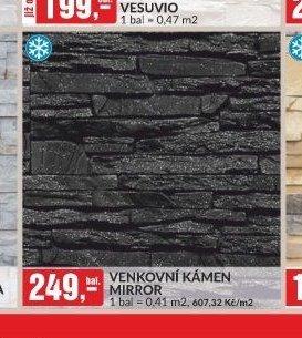 VENKOVNÍ KÁMEN MIRROR 1 bal = 0,41 m2, 607,32 Kč/m2
