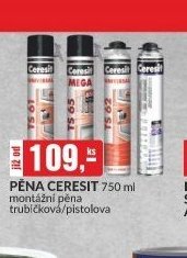 PĚNA CERESIT 750 ml montážní pěna trubičková/pistolová