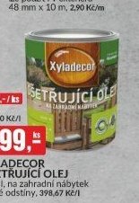 XYLADECOR OŠETŘUJÍCÍ OLEJ 0,75 l, na zahradní nábytek