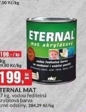 ETERNAL MAT 0,7 kg, vodou ředitelná akrylátová barva