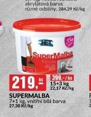 SUPERMALBA 7+1 kg, vnitřní bílá barva