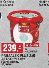PRIMALEX PLUS 2,5 l, vnitřní barva