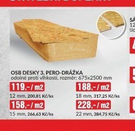 OSB DESKY 3, PERO-DRÁŽKA