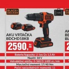 AKU VRTACKA BDCHD18KB