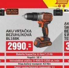 AKU VRTACKA BEZUHLÍKOVÁ BL188K