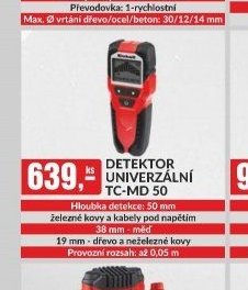 DETEKTOR UNIVERZÁLNÍ TC-MD 50