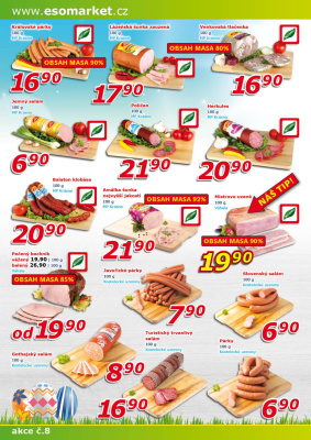 akční leták ESO MARKET 8.4.2020-19.4.2020