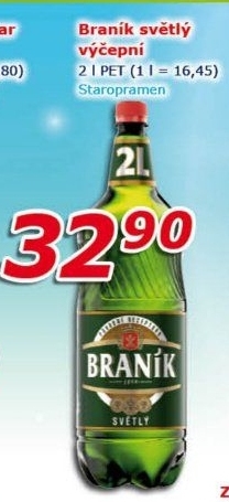Pivo světlé výčepní 10° Braník