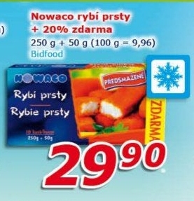 Rybí prsty předsmažené mražené Nowaco