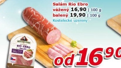Salám kostelecký Rio Ebro Kostelecké uzeniny