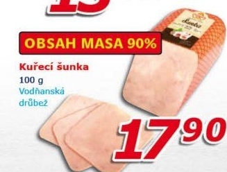 Šunka kuřecí Vodňanské kuře