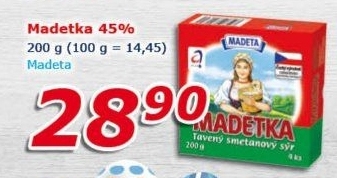 Sýr tavený smetanový Madetka