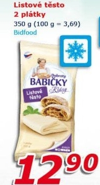 Těsto listové mražené Dobroty babičky Kláry