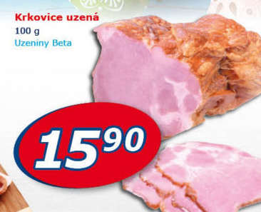 Uzená krkovice Uzeniny Beta