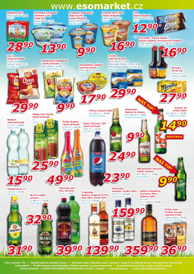 akční leták ESO MARKET 8.4.2020-19.4.2020