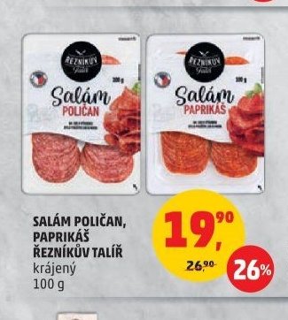 SALÁM POLIČAN, PAPRIKÁŠ ŘEZNÍKŮV TALÍŘ