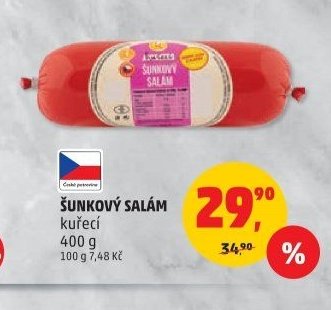 ŠUNKOVÝ SALÁM kuřecí