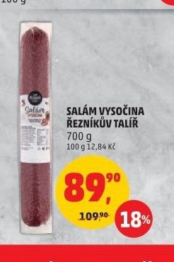 SALÁM VYSOČINA ŘEZNÍKŮV TALÍŘ