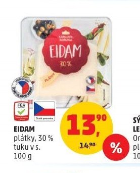Eidam plátky