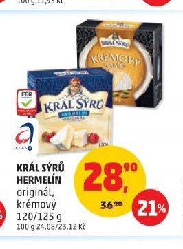 Král sýrů Hermelín