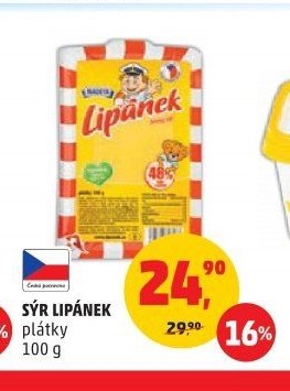 Sýr Lipánek plátky