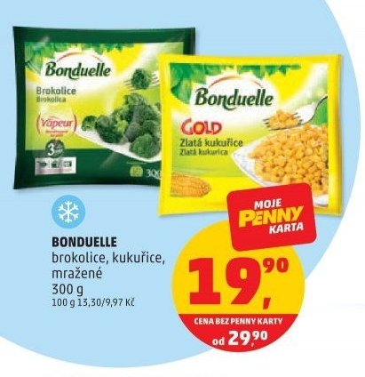 Bonduelle brokolice, kukuřice, mražené