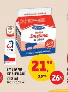 SMETANA KE ŠLEHÁNÍ