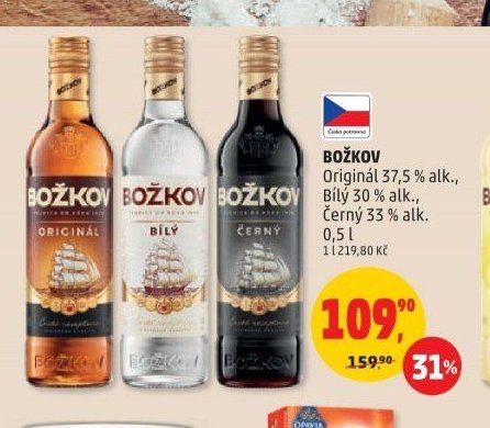 Božkov (Original, Bílá, Černá)