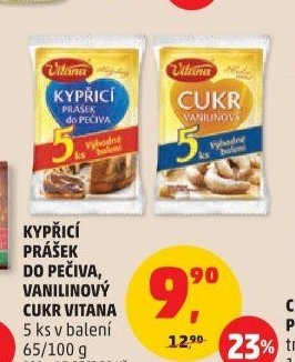 Kypřicí prášek do pečiva, vanilinový cukr Vitana