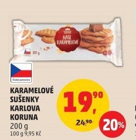 Karamelové sušenky Karlova Koruna