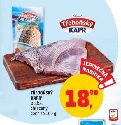 Třeboňský kapr půlka, chlazený