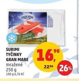 Surimi tyčinky Gran Mare mražené
