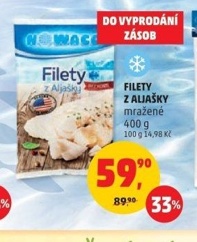 Filety z Aljašky mražené