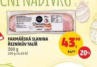 Farmářská slanina řezníkův talíř
