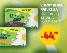 Vložky ultra Naturella různé druhy 14-20 ks