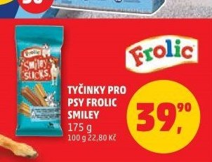 Tyčinky pro psy Frolic Smiley 175 g