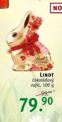 Lindt čokoládový zajíc