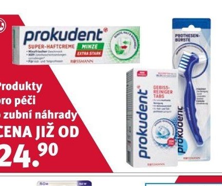 Prokudent Super-Haftcreme, Gebiss-Reiniger Tabs, Prothesen-Bürste