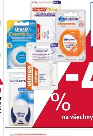 Oral-B, Colgate, Prokudent zubní nitě